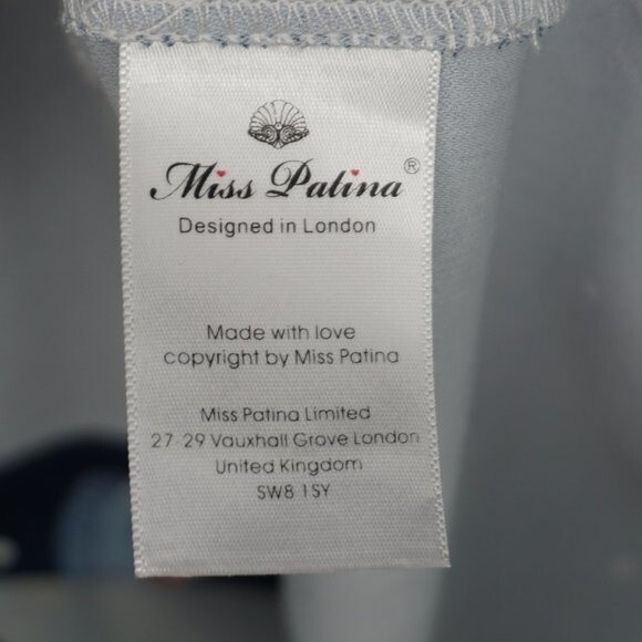 Miss Patina Kiterture Books Cat Kitten Dress in Navy size Small Excellent Condit - Picture 14 of 15